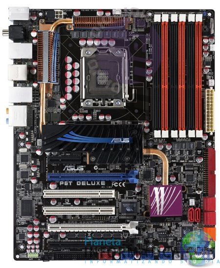 p6t deluxe 733 - Nova placa mãe ASUS P6T Deluxe para processadores Core i7