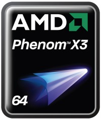 amd phenom x3 logo - AMD lança o Phenom X3 8450 Energy Efficient