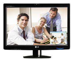 lg w2271tc webcam monitor - Novo monitor de 22" LG com webcam e alto-falantes