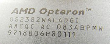 opteron 02 - Processador Opteron “Shanghai” em foto