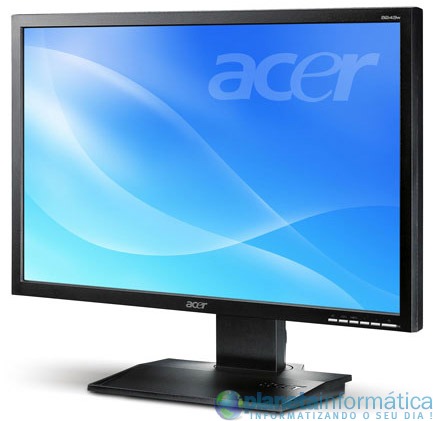 acer b223w front1 - Acer B223, um monitor por USB