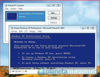virtual pc 2007 tela - Como instalar e rodar o Windows XP em um PC j&aacute; tenha o Vista