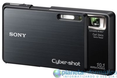 camera sony g3 right open - [CES 09] Uma câmera compacta da Sony com Wi-fi e navegador