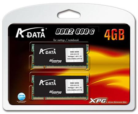a data xpg 4gb ddr2 sodimm 01 - A-DATA apresenta RAM SoDIMM DDR2 para usuários exigentes