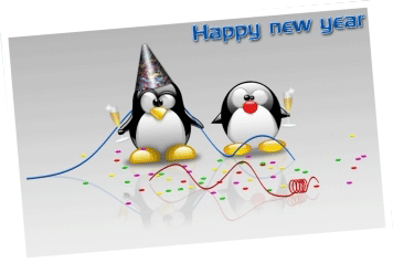 happy new year linux - Linux cumpre 15 anos