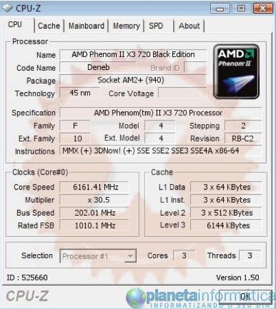 imagen 1 - Overclock: AMD Phenom II X3 720 + LN2 = 6,16 GHz