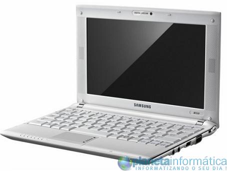 n120 - Samsung N120 teclado grande e 10,5 horas de bateria