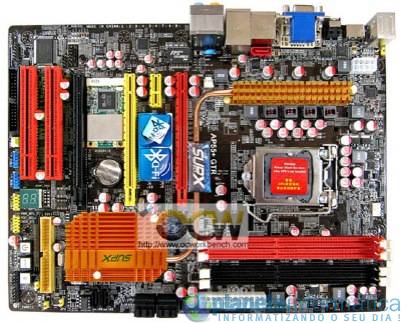 supox ap55gtr board 01 - SUPoX mostra sua placa P55 para Core i5.