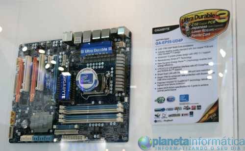 ep55ud4p2 - [Computex 2009] Gigabyte apresenta sua linha de placas P55