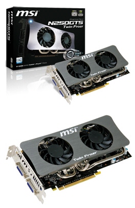 MSI N250GTS Twin Frozr 01 - MSI lança duas GeForce GTS 250 "Twin Frozr"