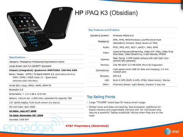 gsmarena 0011 - Primeiras imagens do novo HP iPAQ K3