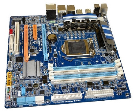 p55micro1 - Motherboard Gigabyte microATX UD4-P55M