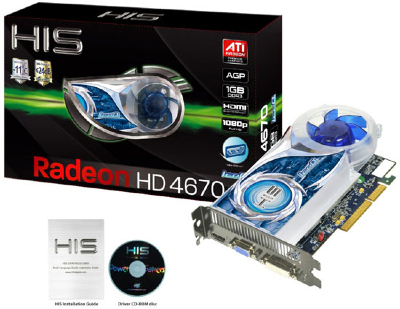 HIS Radeon HD 4670 IceQ AGP 1GB 01 - HIS prepara uma Radeon HD 4670 AGP