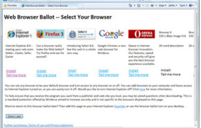 Microsoft faz nova proposta à Comissão Europeia: tela na qual usuário poderá escolher navegador