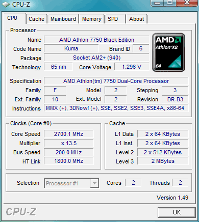athlon 7750 black edition cpuz - CPU-Z v1.52.2