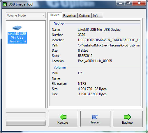 imagem usb image tool - USB Image Tool 1.50