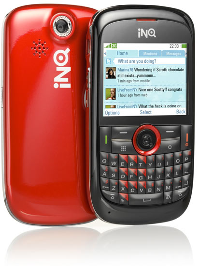 inq chat - INQ Mini e INQ Chat, Celulares Feitos Sob Medida para Twitter e Facebook