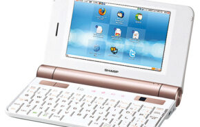 pcz1branco Sharp anuncia PC-Z1, mini-laptop rodando Ubuntu