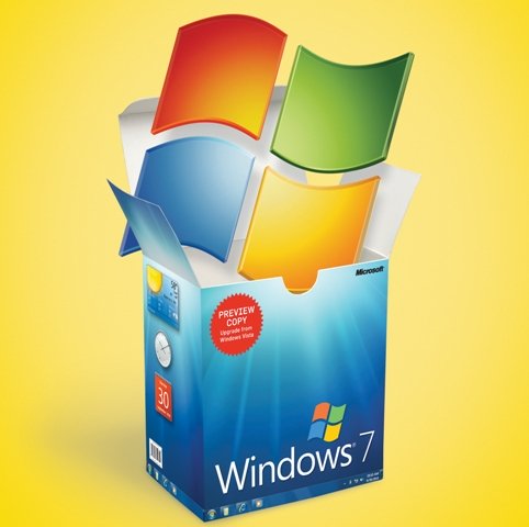 caja windows 7 - Revelado o preço de Windows 7 em versão OEM