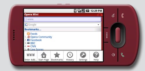 opera mini android - Opera App chegará ao Google Android