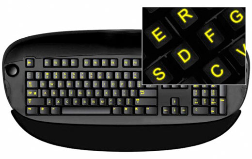 Glowing Keyboard Sticker - Ilumine seu Teclado!