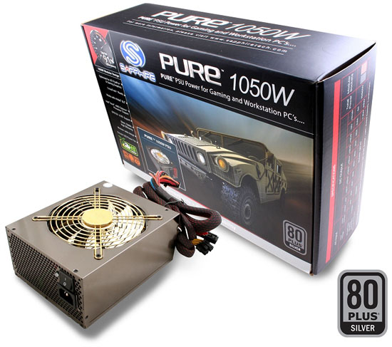 Sapphire PURE 1050W PSU 01 - Sapphire anuncia fontes de alimentação Pure