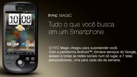 8586 - HTC Magic chega &agrave;s lojas brasileiras na primeira quinzena de outubro