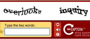 Exemplo da recaptcha Google compra reCAPTCHA