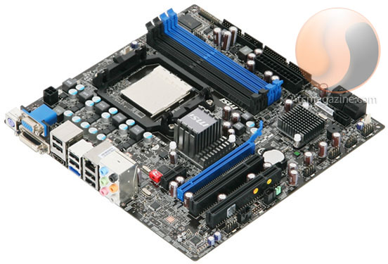 MSI 760GM E51 board 01 - MSI 760GM-E51 AM3 micro-ATX