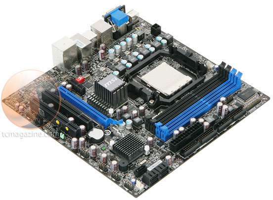 MSI 760GM E51 board 03 - MSI 760GM-E51 AM3 micro-ATX