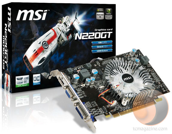 MSI N220GT MD1G OC D3 01 - MSI apresenta GeForce GT220 com overclock