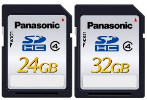 Panasonic SDHC - Panasonic apresenta cartões de memória SDHC de 24GB e 32GB