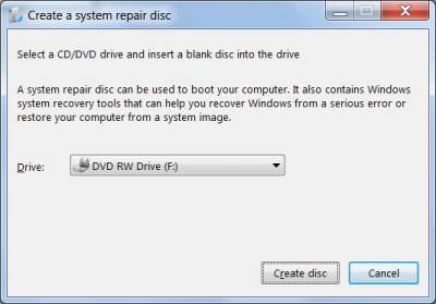 disco emergencia windows 7 - Disco de emergência do Windows 7