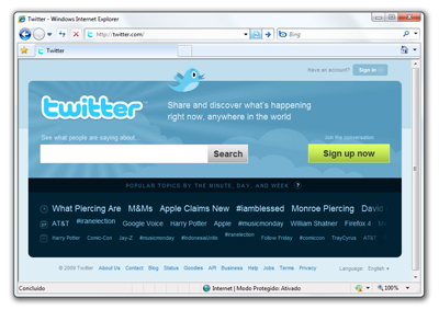 Twitter terá versão em português 35943 01 - Twitter terá versão em português
