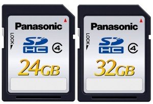 Panasonic SDHC - Panasonic apresenta cartões de memória SDHC de 24GB e 32GB