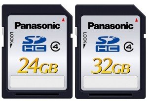 Panasonic SDHC - Panasonic apresenta cartões de memória SDHC de 24GB e 32GB