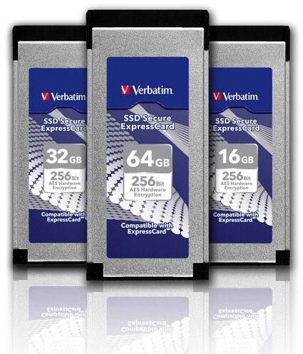 SSD ExpressCard da Verbatim Verbatim SSD Secure ExpressCard 01 - SSD ExpressCard da Verbatim