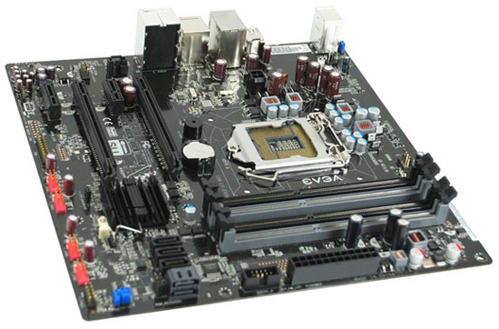 EVGA P55 V board 02 -  EVGA P55 V, placa P55 para orçamentos ajustados