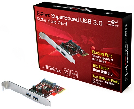 Vantec USB 3.0 PCIe x1 01 - Vantec prepara produtos com USB 3.0