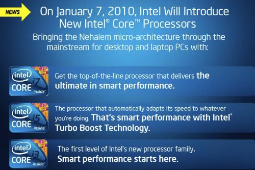 intel ces2010 presentation - Intel Westemere em 32 nanómetros