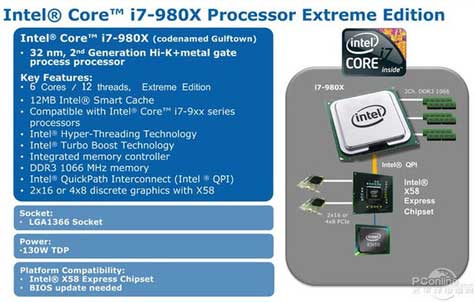 intel core i7 980x - O "Core i9" de seis núcleos se chamará Core i7-980X