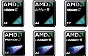 amd-athlon-phenom-logos Novos processadores AMD Sempron e Phenom II