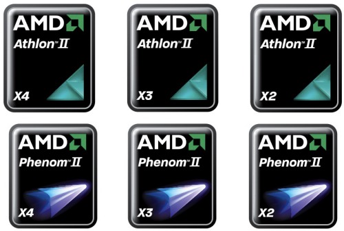 amd athlon phenom logos - Novos processadores AMD Sempron e Phenom II