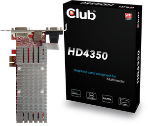 club3d4350pci1 - Clube3D apresenta a Radeon HD 4350 PCIe x1.