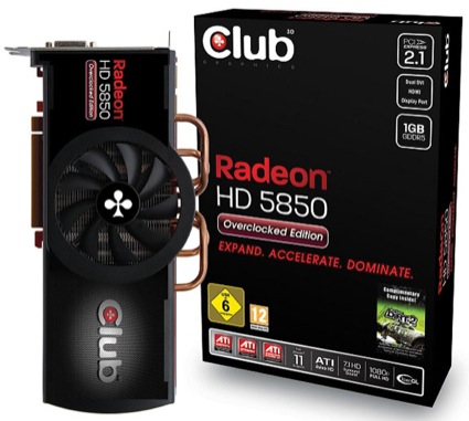 Club3D Radeon HD 5850 Overclocked Edition 01 - Clube3D prepara HD 5850 com overclock