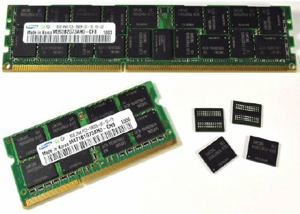 sam01 - 4 Gb de memória DDR3 Samsung 40nm