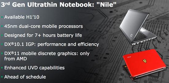 nile - Plataforma Nilo da AMD para netbooks