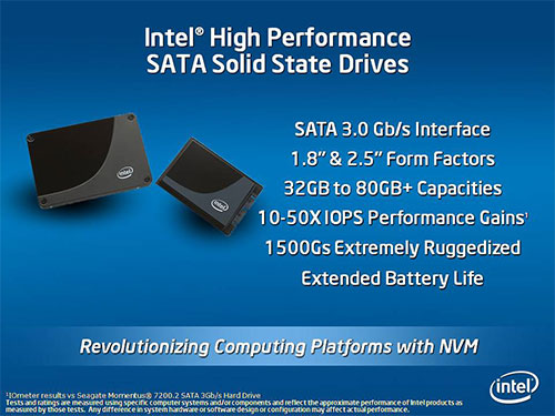 intel ssd - Os SSDs de 1,8" da Intel com 300GB ?