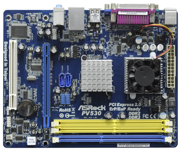 PV530m - Placa mãe ASRock PV530 microATX, com chipset VIA VX900