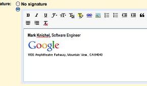 Gmail adiciona assinaturas com texto enriquecido